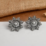 Ishani Tribal Pure Silver Studs - 925 Silver Jewellery Meera Jaipur