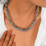 Laxmi motive Tribal Silver necklace - 925 Silver Jewellery Meera Jaipur