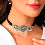 Amer choker necklace - 925 Silver Jewellery Meera Jaipur