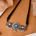 Jini silver choker necklace - 925 Silver Jewellery Meera Jaipur