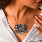 Ganeshi silver necklace - 925 Silver Jewellery Meera Jaipur