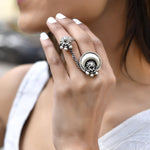 Gunjan silver ring - 925 Silver Jewellery Meera Jaipur