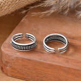 Gatha silver toe ring