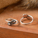Gan silver toe ring