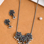 Adya pearl Tribal Pendant Set - 925 Silver Jewellery Meera Jaipur