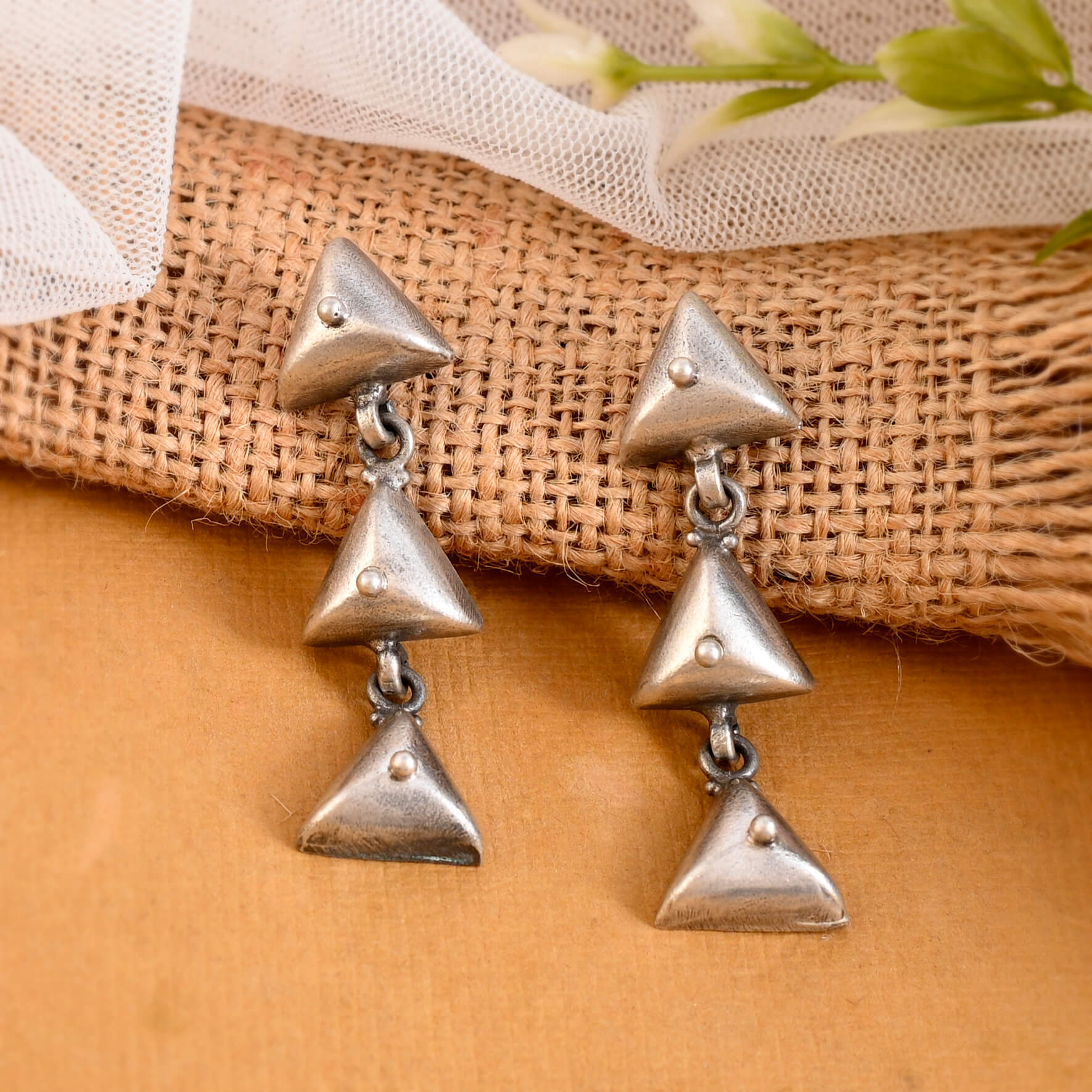 Taara Earrings - 925 Silver Jewellery Meera Jaipur