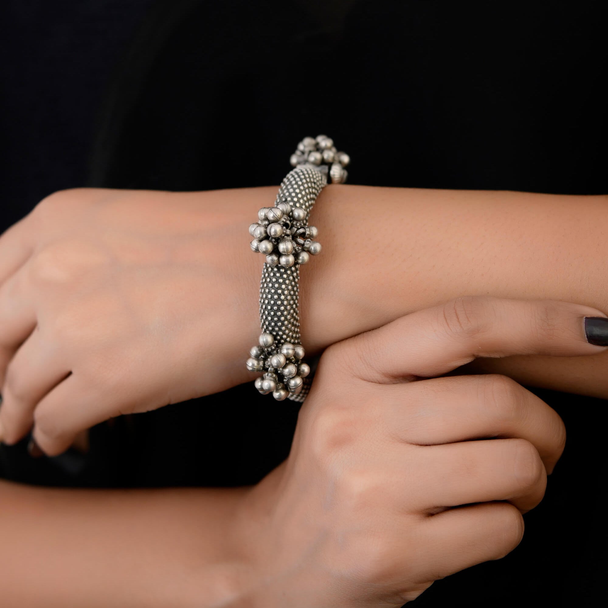 Amrita Silver Bangle - 925 Silver Jewellery Meera Jaipur