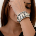 Aya Silver Bangle - 925 Silver Jewellery Meera Jaipur