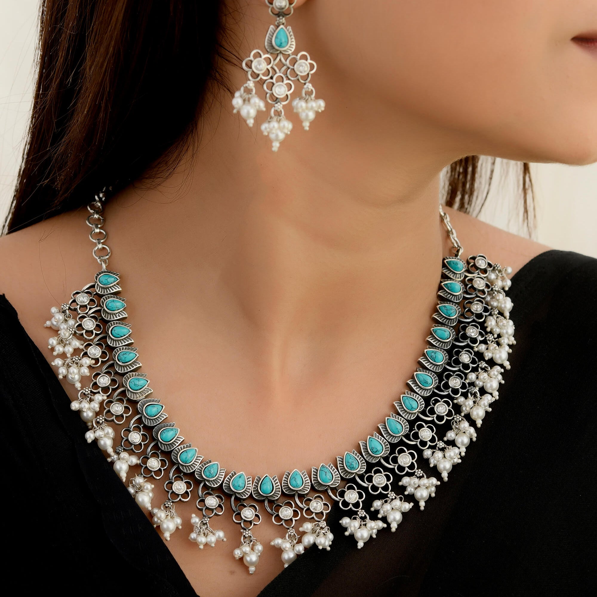 Vaidehi Silver Haar - 925 Silver Jewellery Meera Jaipur