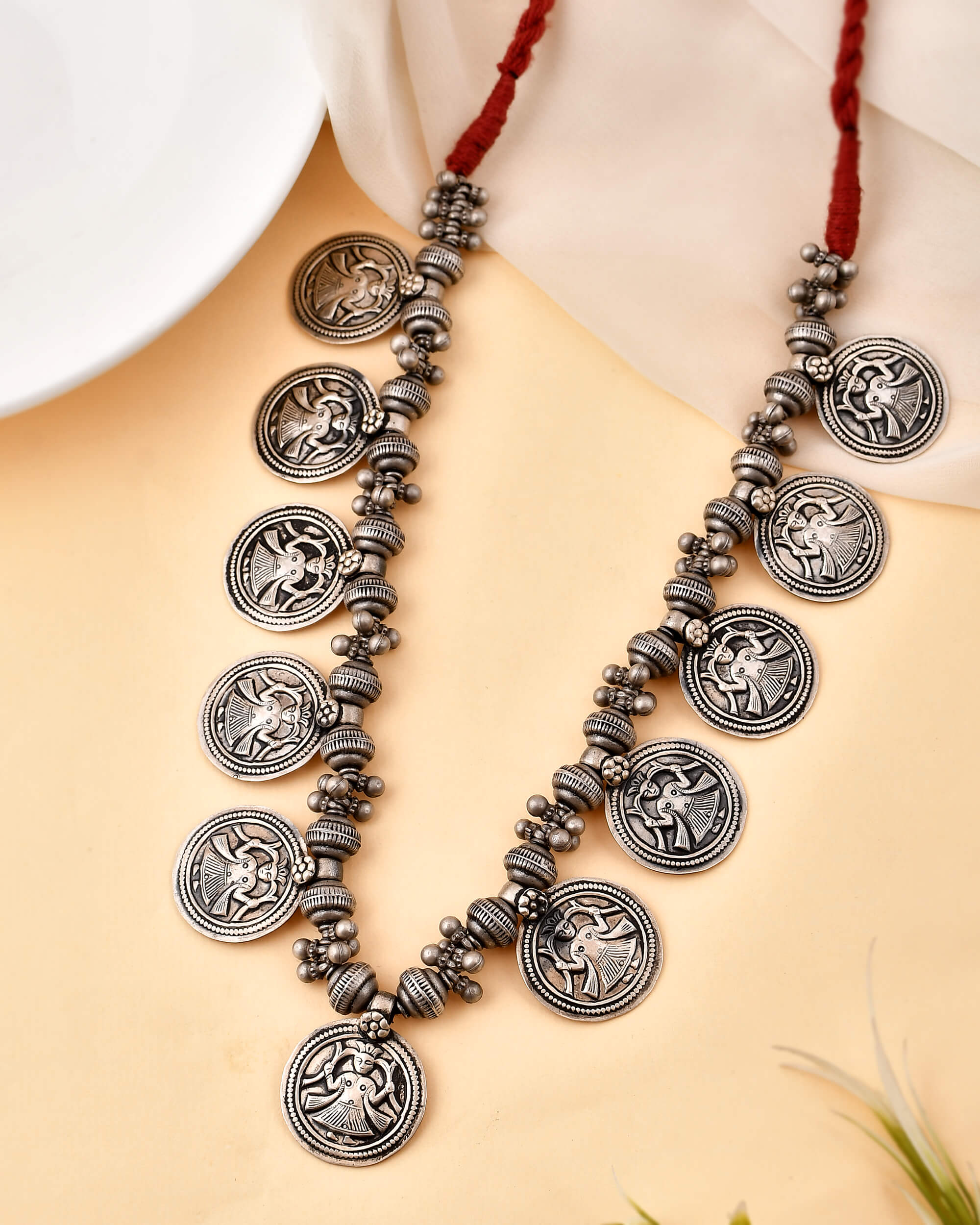 Shakti silver necklace - 925 Silver Jewellery Meera Jaipur