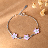 Petal baby silver bracelet