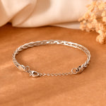 Twisted Pure Silver Bracelet - 925 Silver Jewellery Meera Jaipur