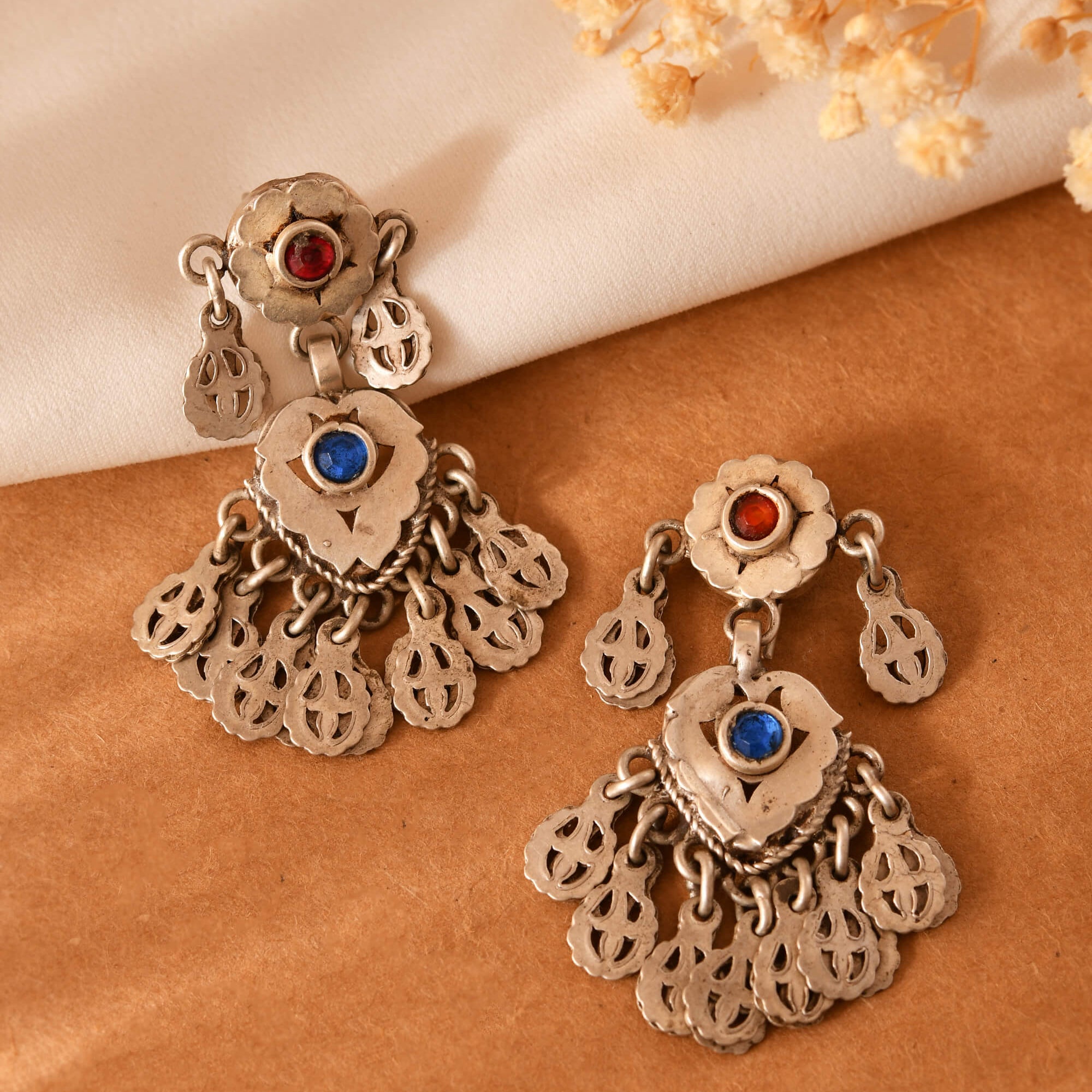Aarohi Silver Earring - 925 Silver Jewellery Meera Jaipur