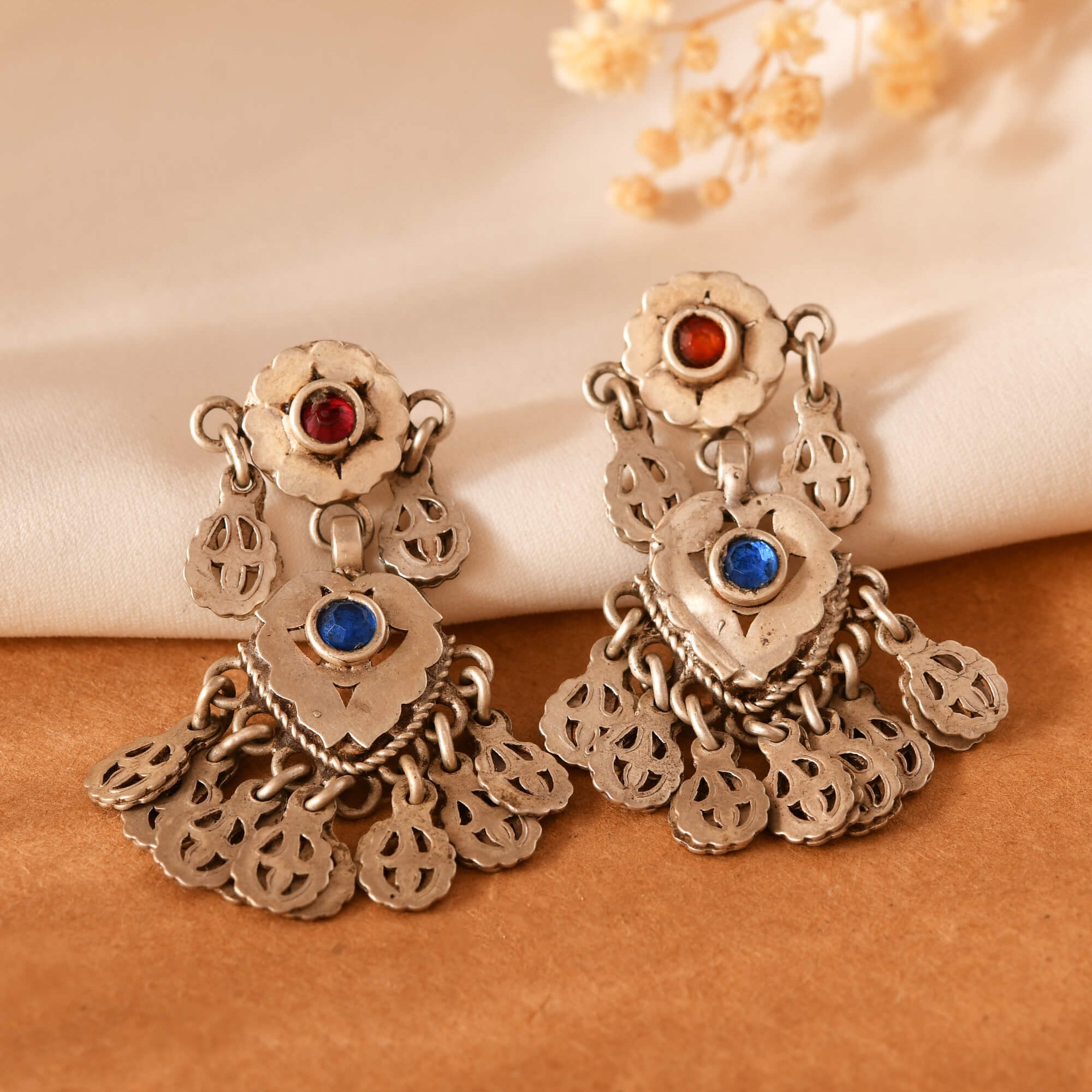 Aarohi Silver Earring - 925 Silver Jewellery Meera Jaipur