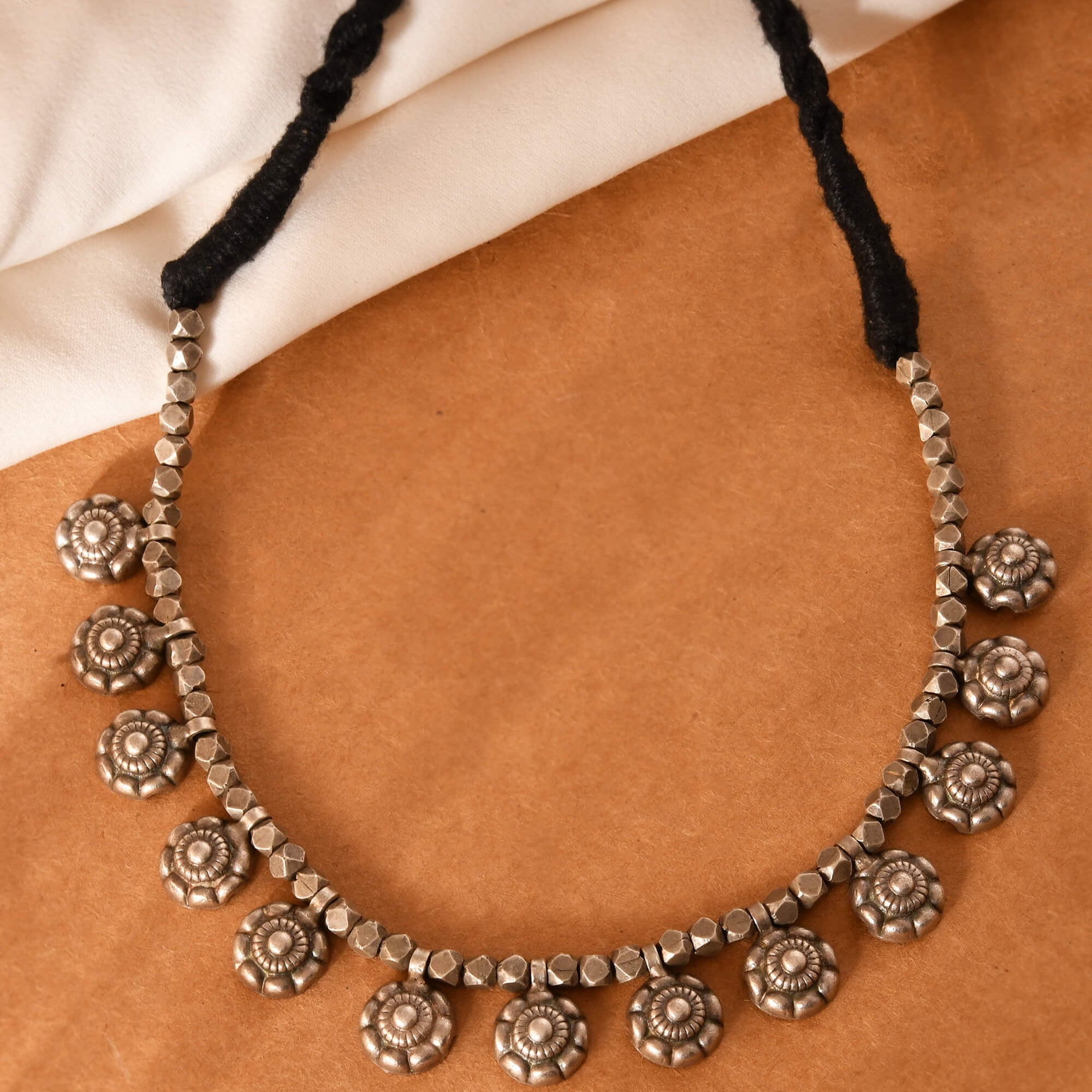 Phoolmala Choker - 925 Silver Jewellery Meera Jaipur