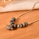 Heritage Silver Bead Necklace - 925 Silver Jewellery Meera Jaipur
