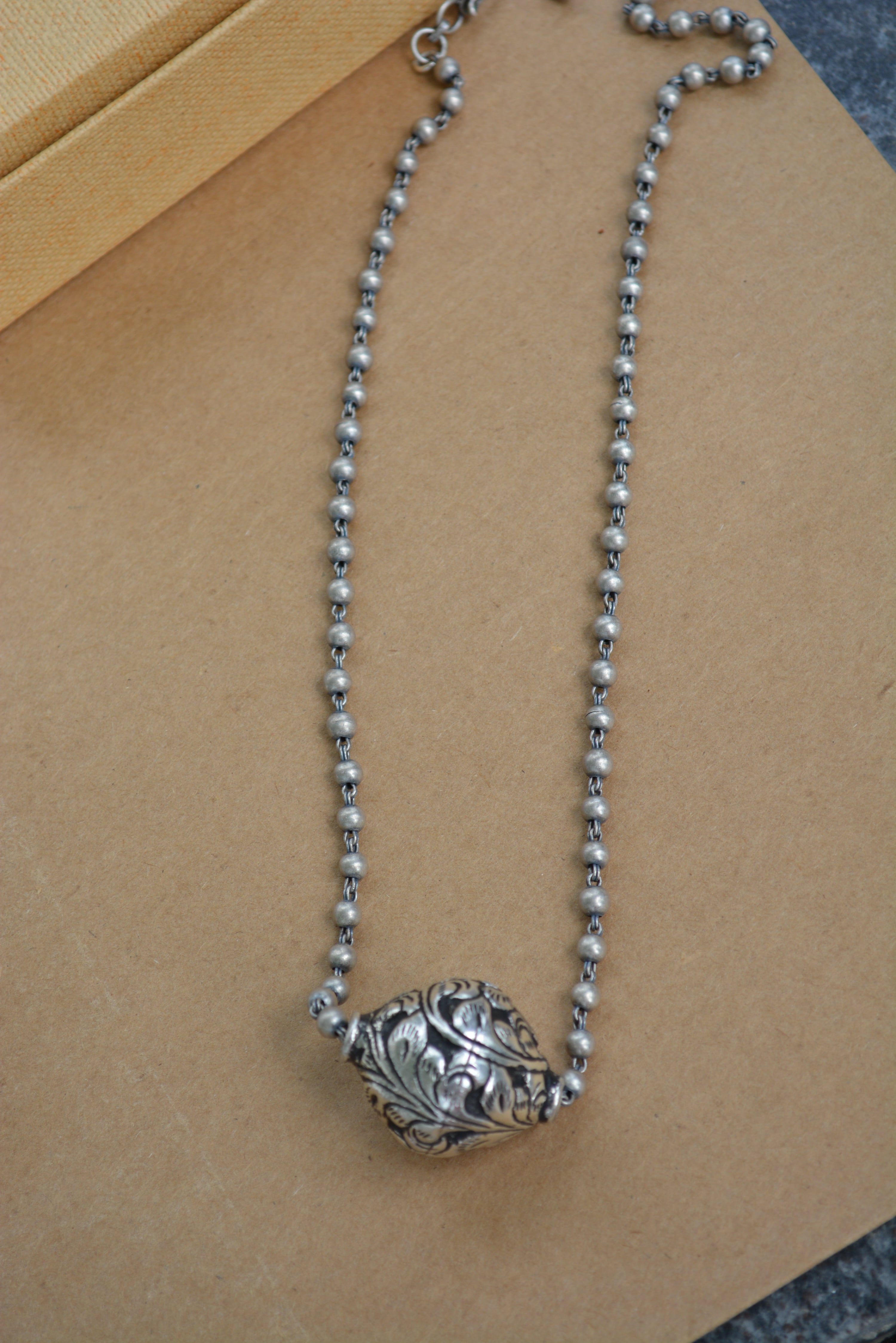 Dhol Sliver Pendant - 925 Silver Jewellery Meera Jaipur
