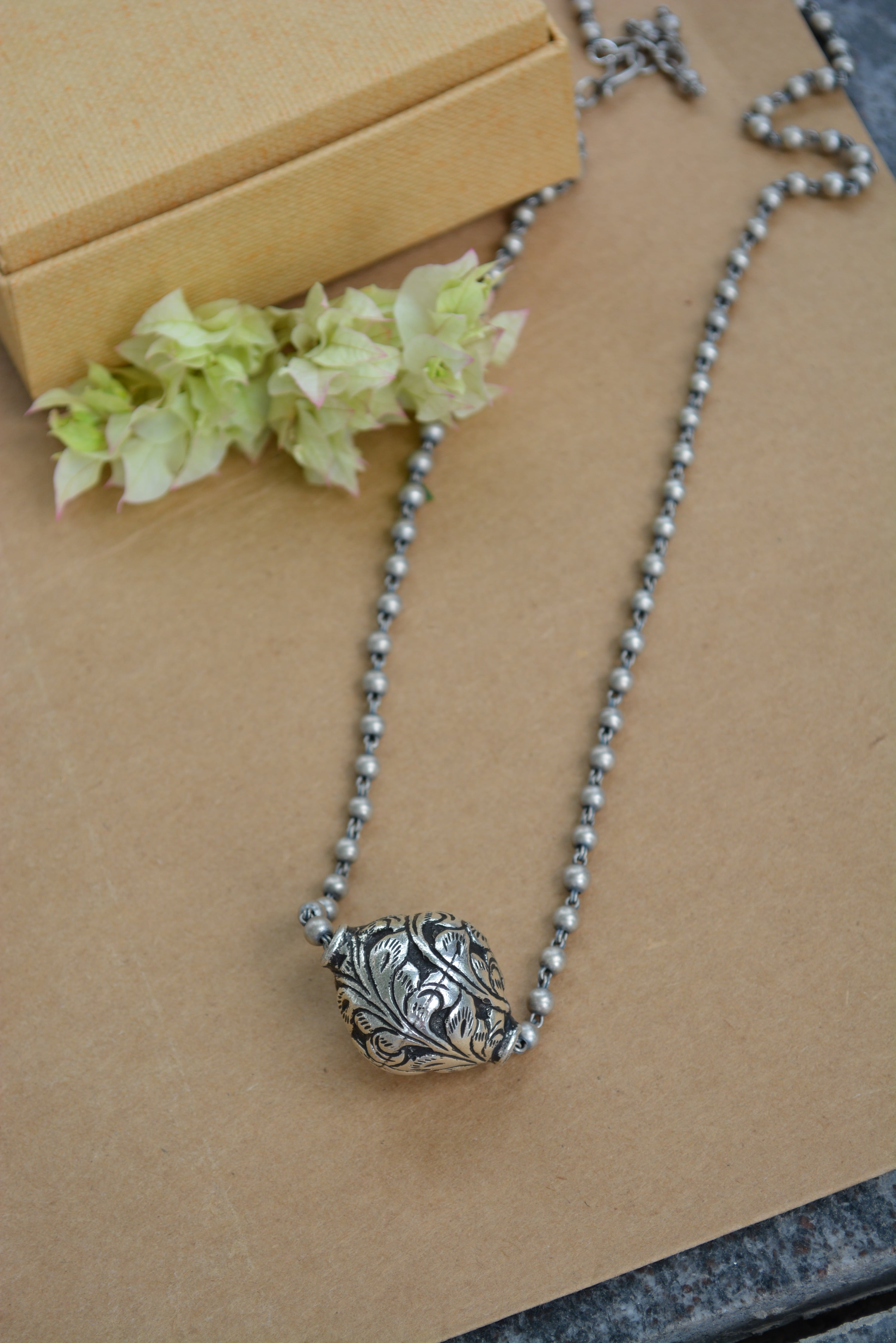 Dhol Sliver Pendant - 925 Silver Jewellery Meera Jaipur