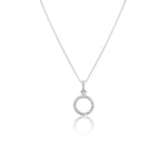 Hollow Circle Neckalce - 925 Silver Jewellery Meera Jaipur