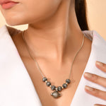 Heritage Silver Bead Necklace - 925 Silver Jewellery Meera Jaipur