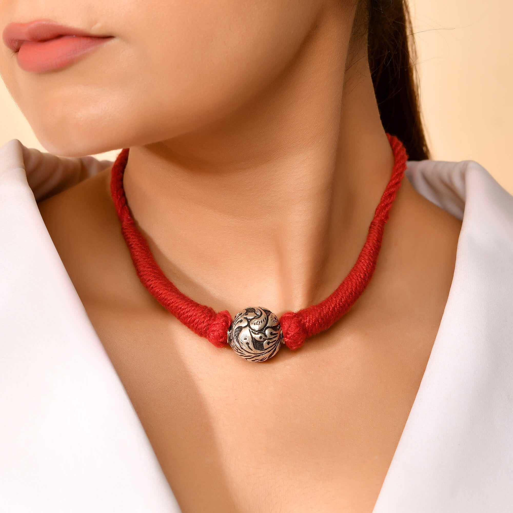 Gomi Silver Necklace - 925 Silver Jewellery Meera Jaipur