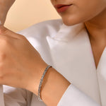 Twisted Pure Silver Bracelet - 925 Silver Jewellery Meera Jaipur