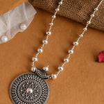 Vrita long necklace - 925 Silver Jewellery Meera Jaipur