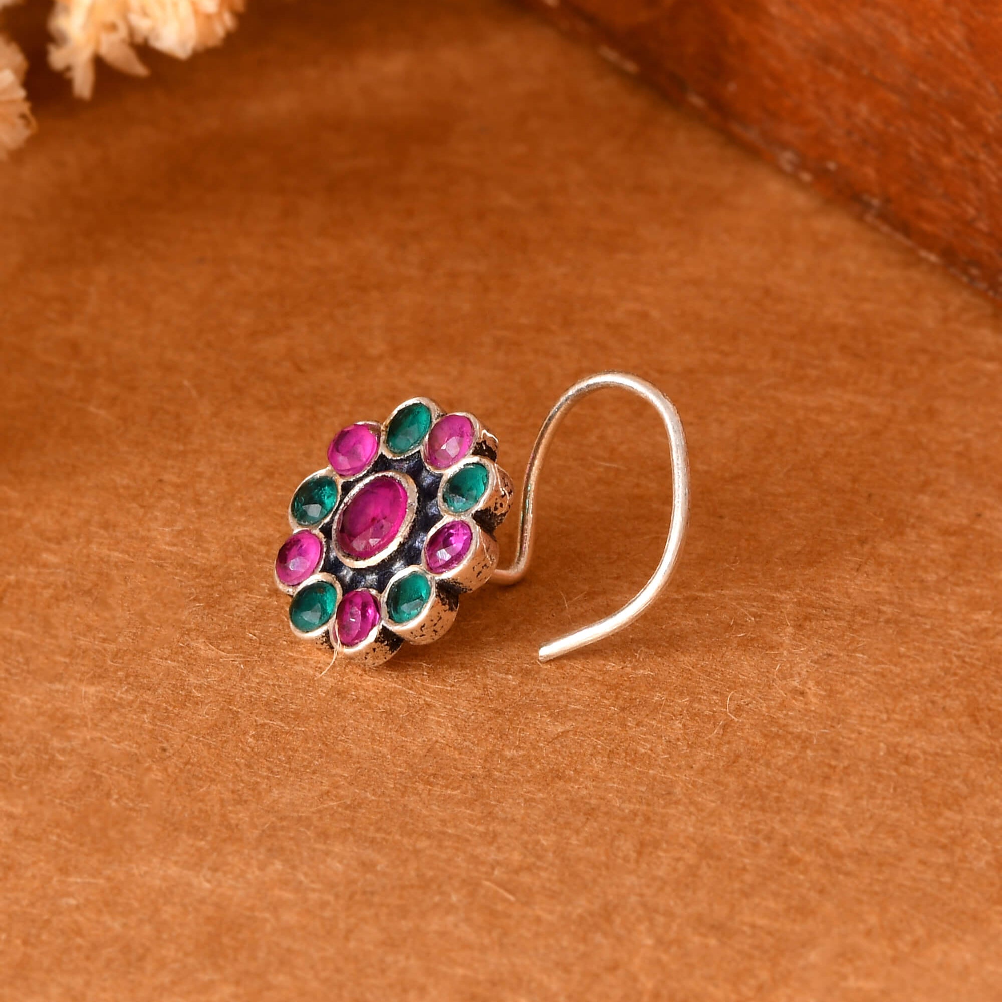 Gulabi Silver Nath - 925 Silver Jewellery Meera Jaipur