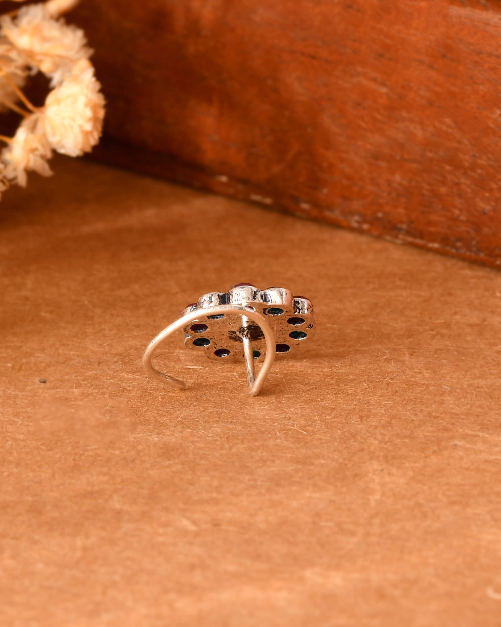 Gulabi Silver Nath - 925 Silver Jewellery Meera Jaipur