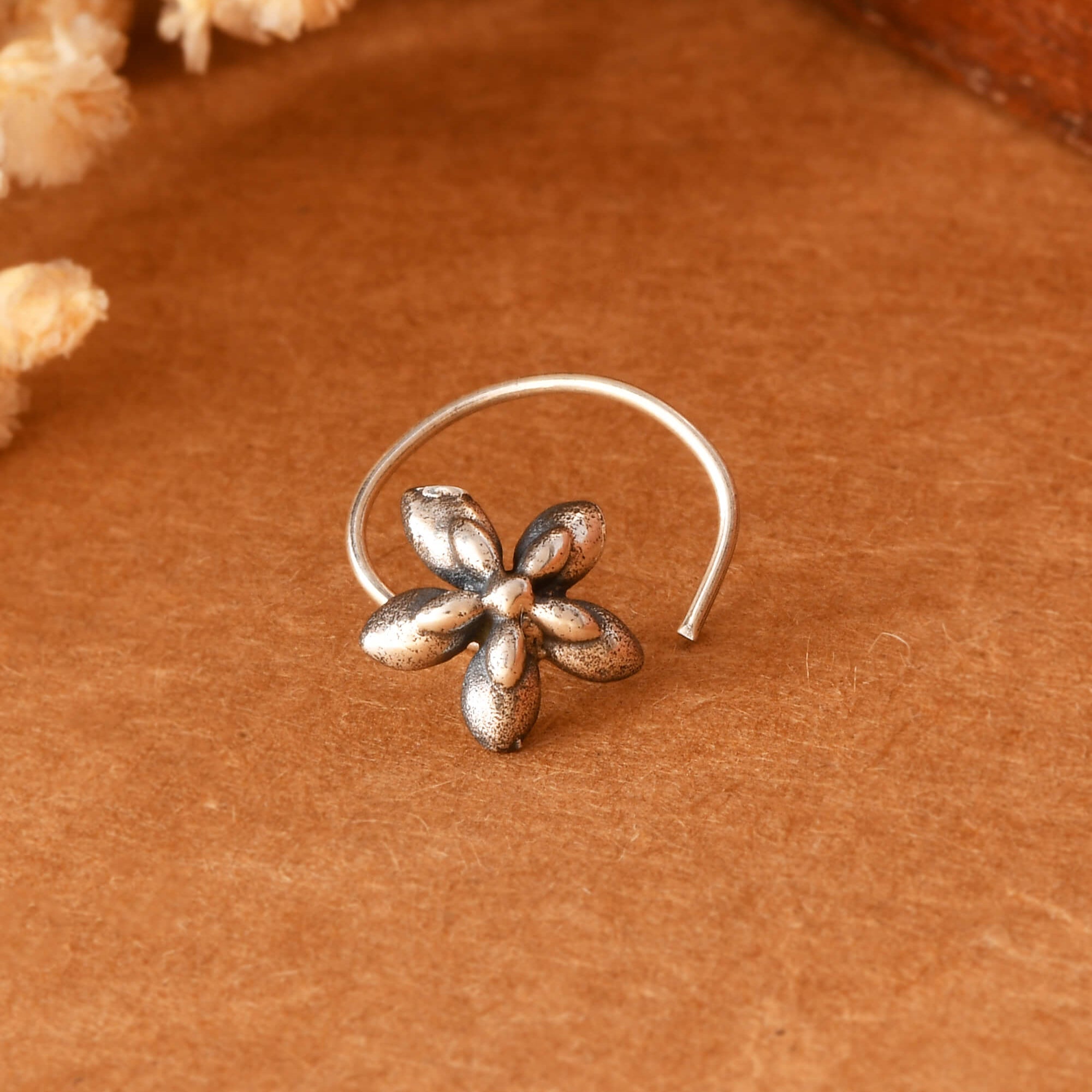 Komal Phool Nath - 925 Silver Jewellery Meera Jaipur
