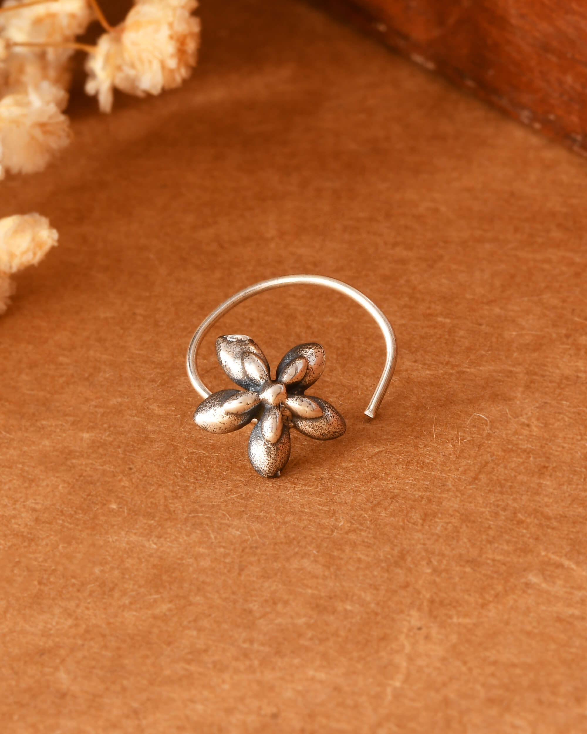 Komal Phool Nath - 925 Silver Jewellery Meera Jaipur