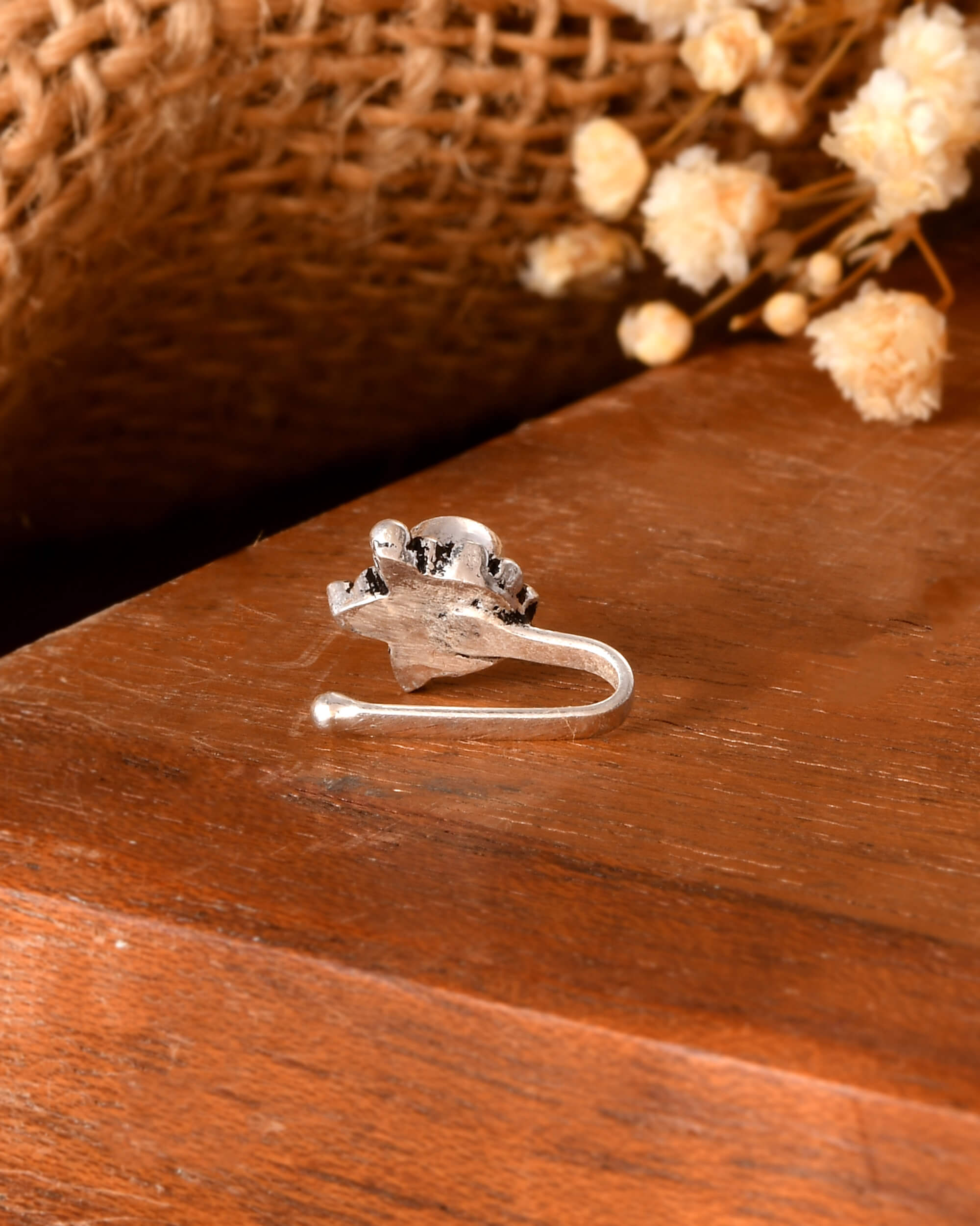Laal Silver Nath - 925 Silver Jewellery Meera Jaipur