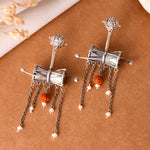 Damroo silver earrings - 925 Silver Jewellery Meera Jaipur