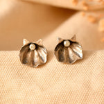 Seap SIlver studs with pearl - 925 Silver Jewellery Meera Jaipur