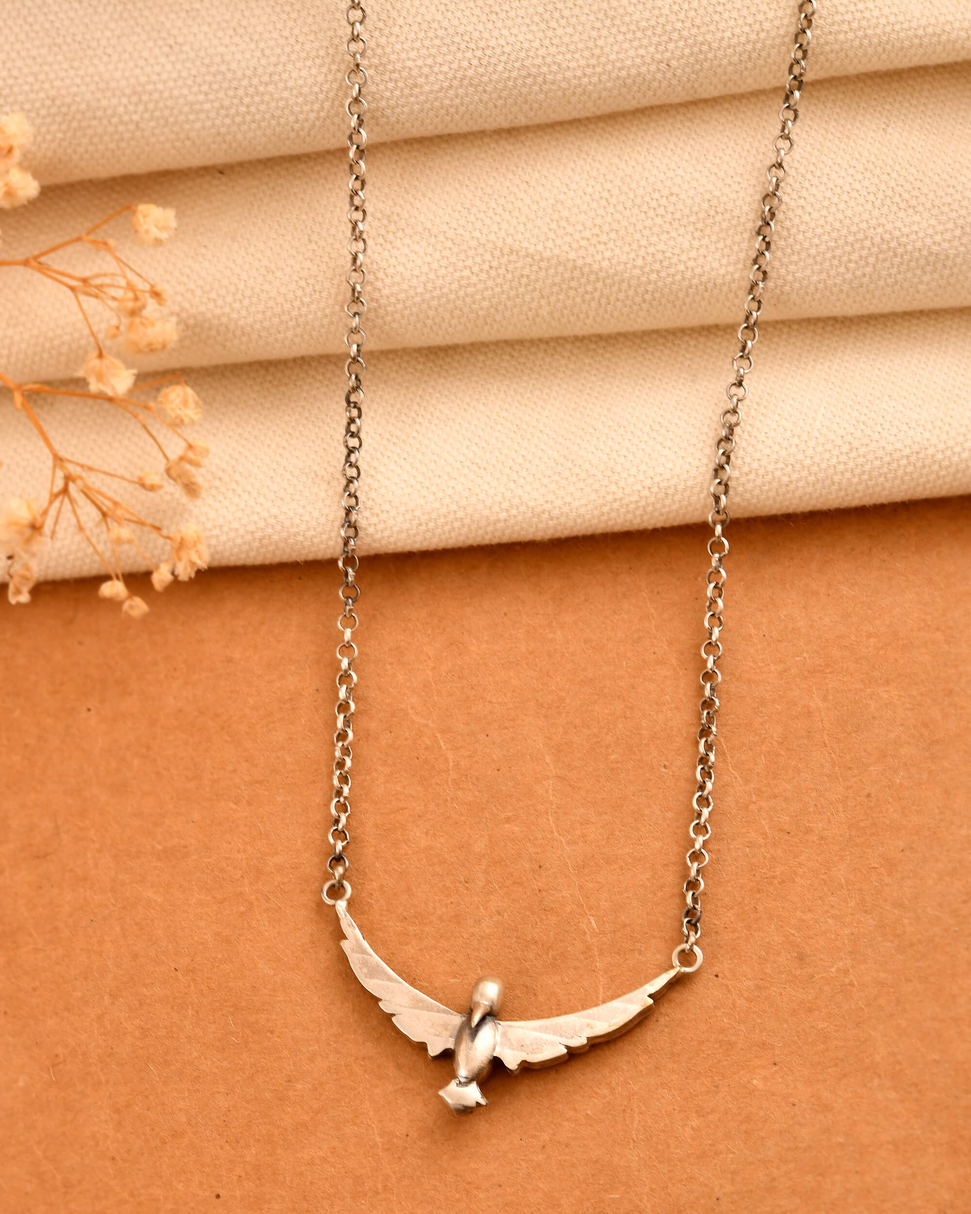 Wings Pendant - 925 Silver Jewellery Meera Jaipur