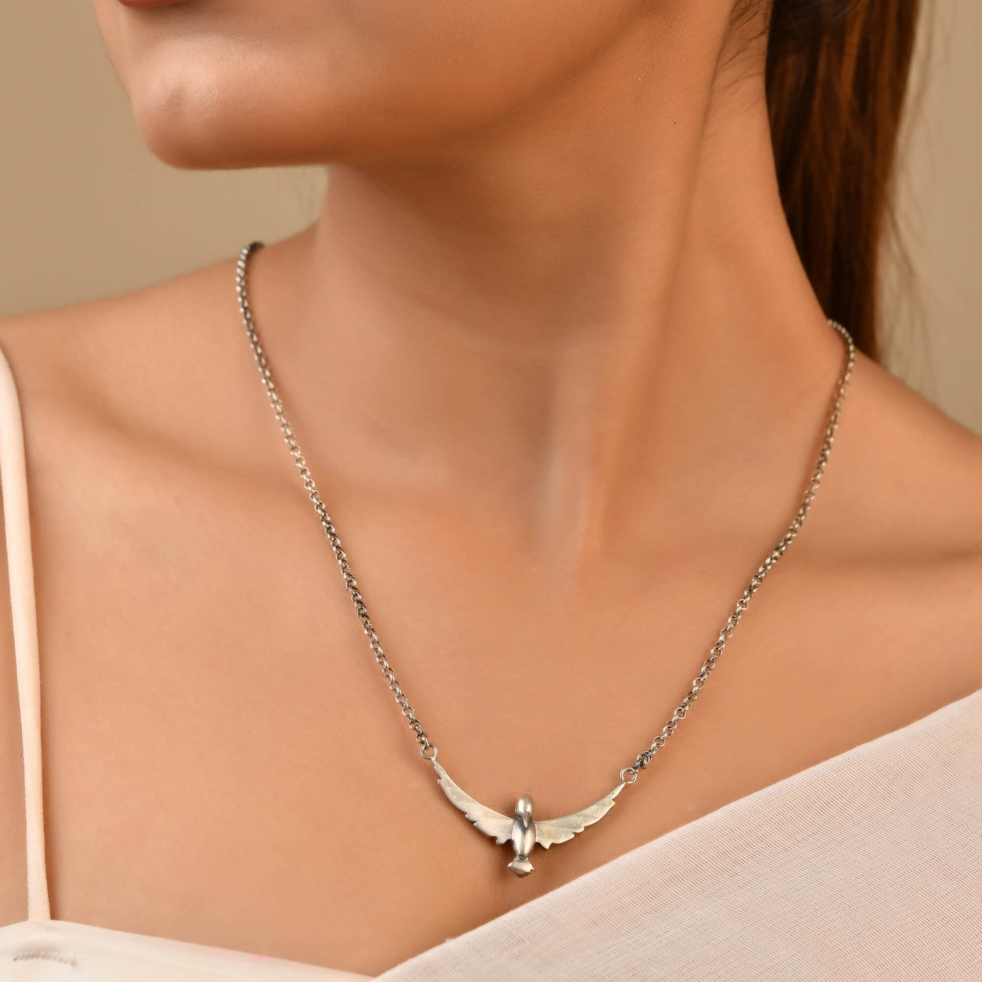 Wings Pendant - 925 Silver Jewellery Meera Jaipur