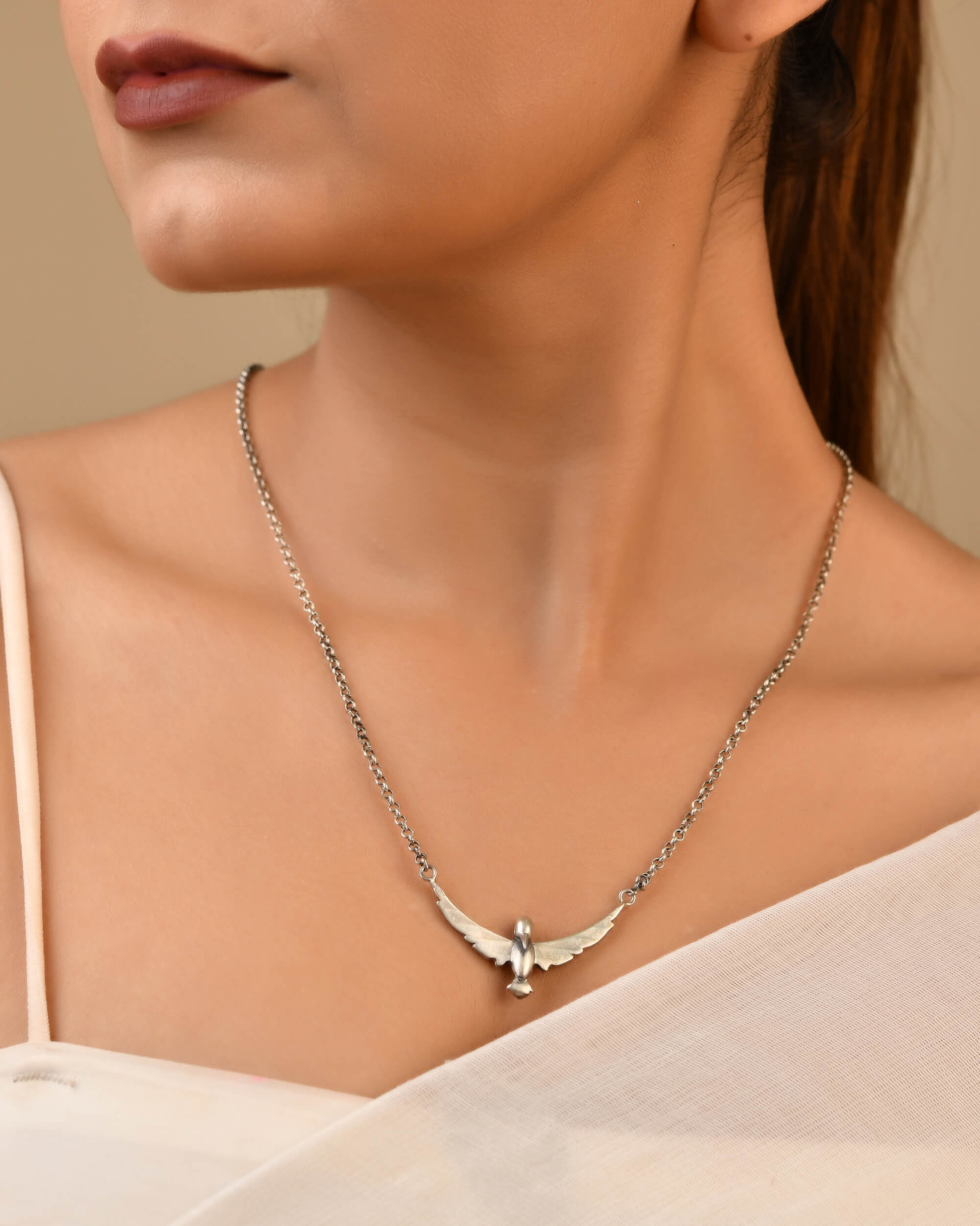 Wings Pendant - 925 Silver Jewellery Meera Jaipur