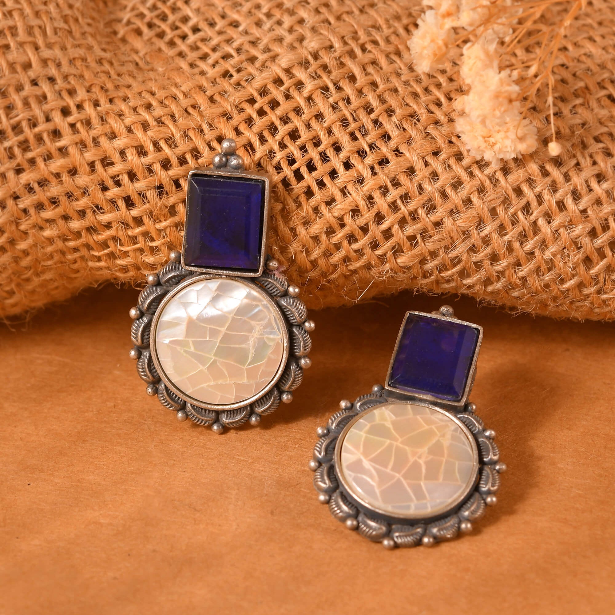 Neel Silver Earrings - 925 Silver Jewellery Meera Jaipur