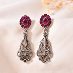 Pushp Veena Silver Earrings - 925 Silver Jewellery Meera Jaipur