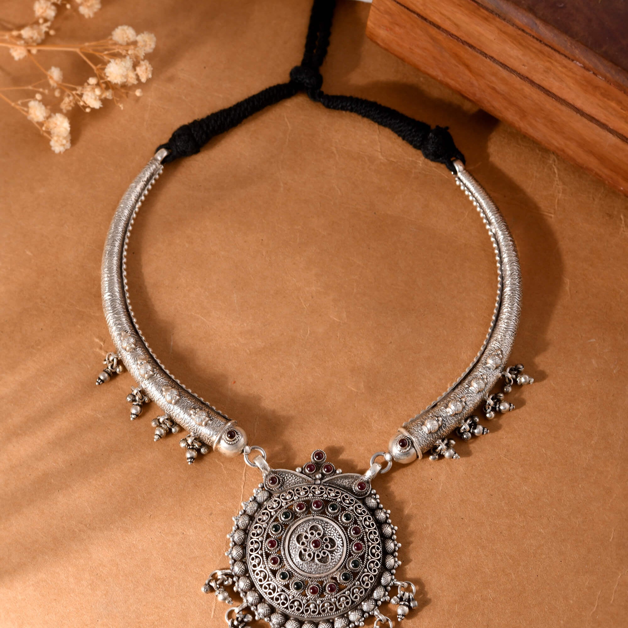 Tribal Hassli Choker with Round Pendant
