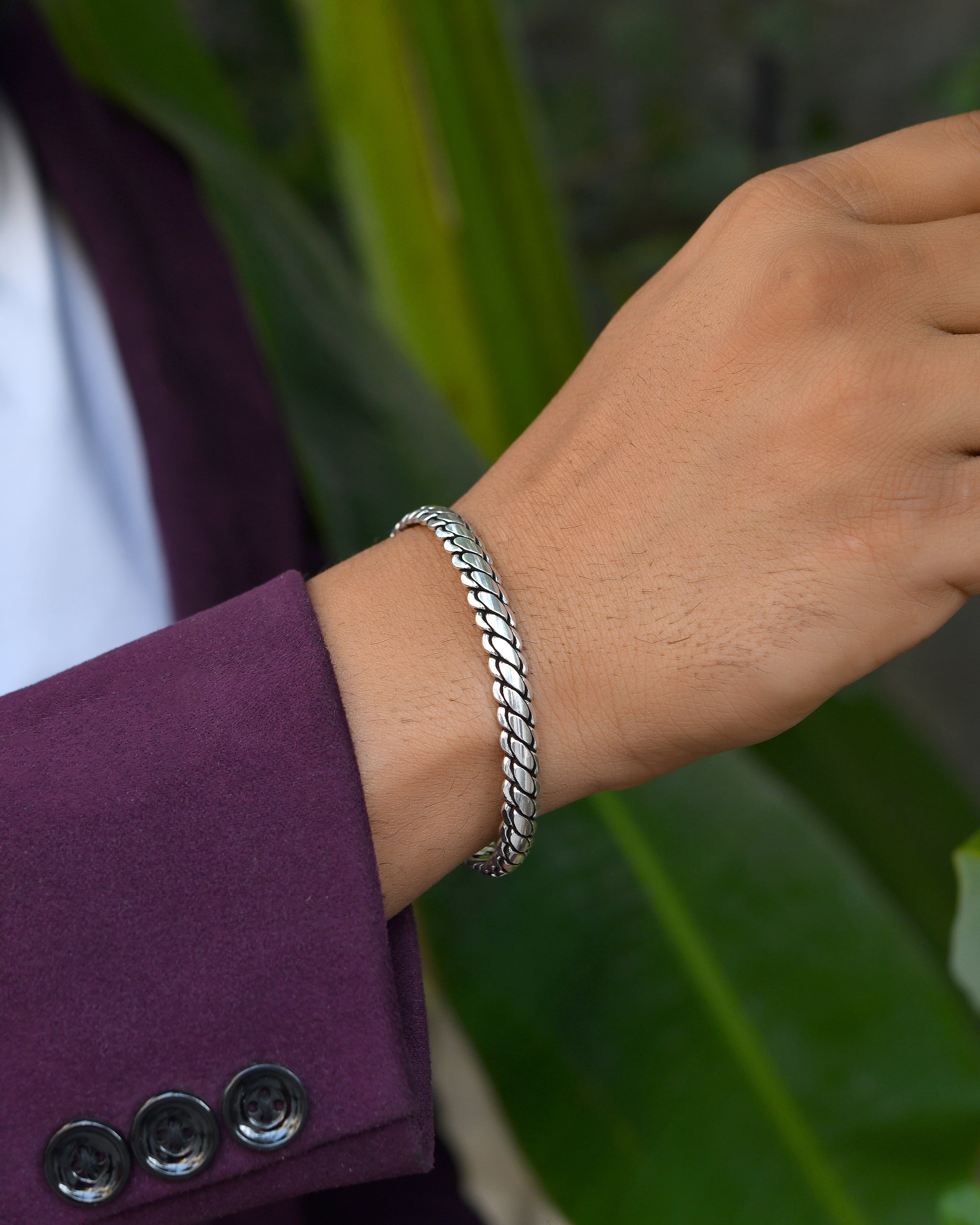 Aarya Silver Kada - 925 Silver Jewellery Meera Jaipur