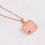 Pink Opal Necklace - 925 Silver Jewellery Meera Jaipur
