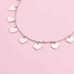 Heart Charm Necklace - 925 Silver Jewellery Meera Jaipur