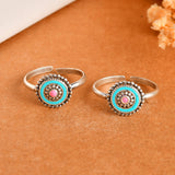 Banjara silver toe ring