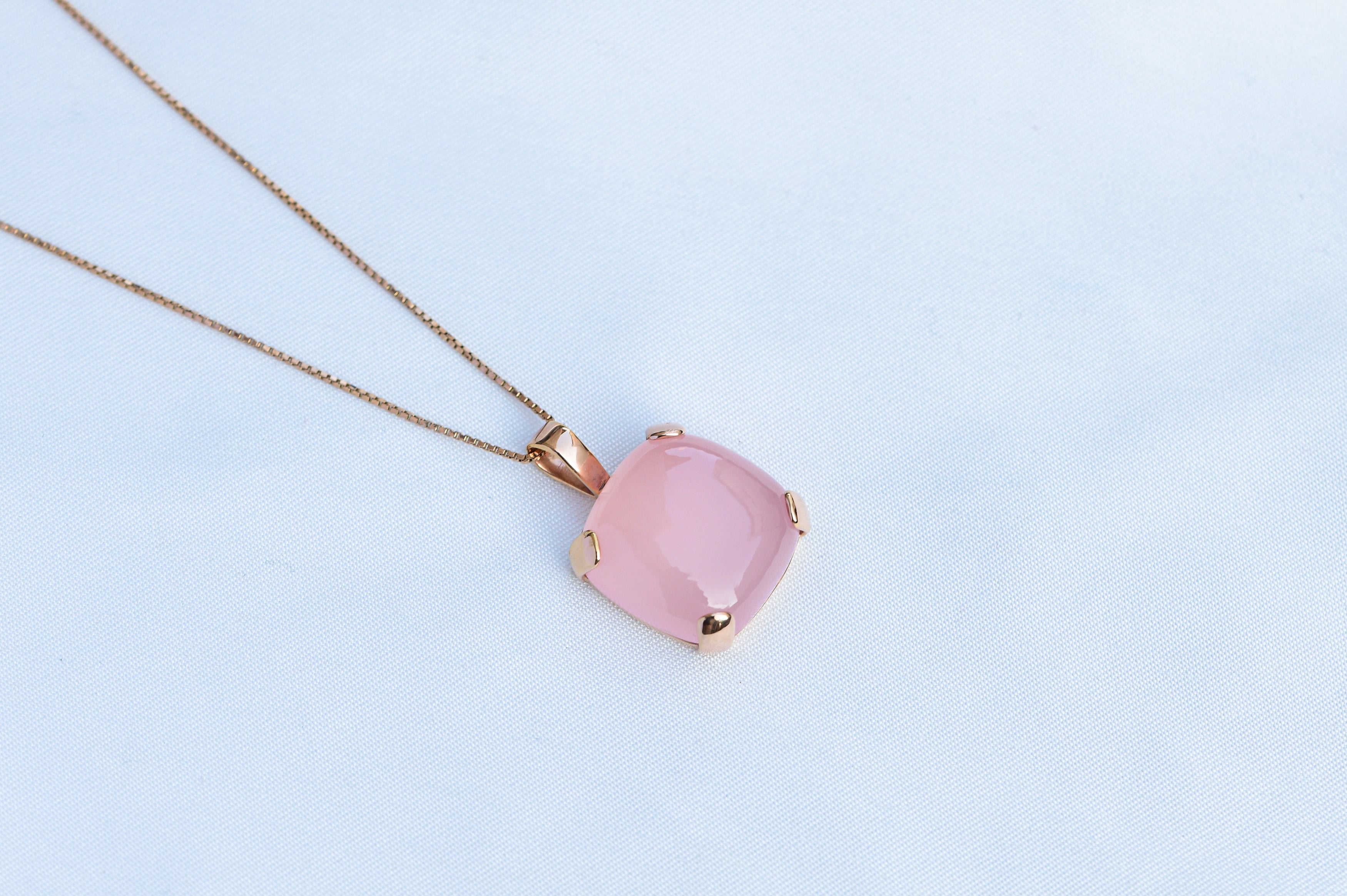 Pink Opal Necklace - 925 Silver Jewellery Meera Jaipur
