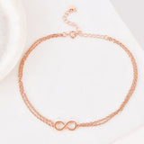 Infinity Silver Anklets
