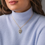 Shield Enamel Necklace - 925 Silver Jewellery Meera Jaipur