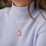 Pink Opal Necklace - 925 Silver Jewellery Meera Jaipur