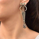 Long Silver Earrings