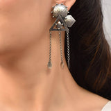Ahana Tribal Silver Earrings